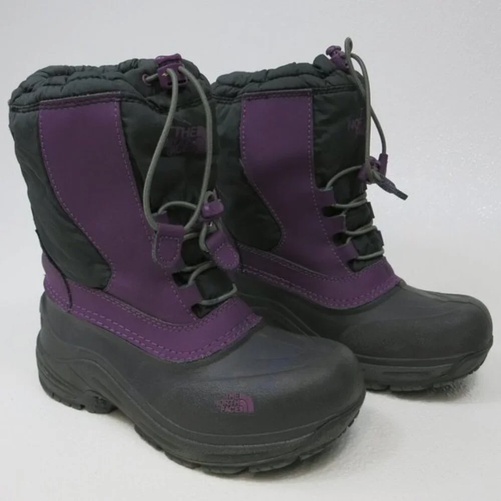 The North Face Two Tone Winter Boots Shoes Girl's Kid's Footwear Sz 1,